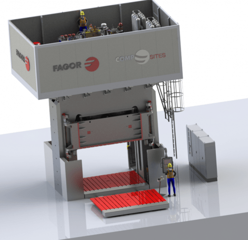 Fagor Arrasate event: FAGOR ARRASATE SUMINISTRA UNA PRENSA PARA LA FABRICACIÓN DE PIEZAS DE MATERIAL COMPUESTO PARA EL SECTOR FERROCARRIL